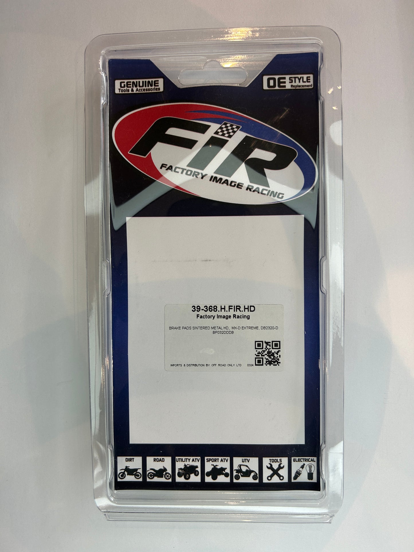 KTM / HUSKY /GAGAS REAR BRAKE PADS SINTERED METAL HD, MX-D EXTREME, DB2320-D BP032DDDB