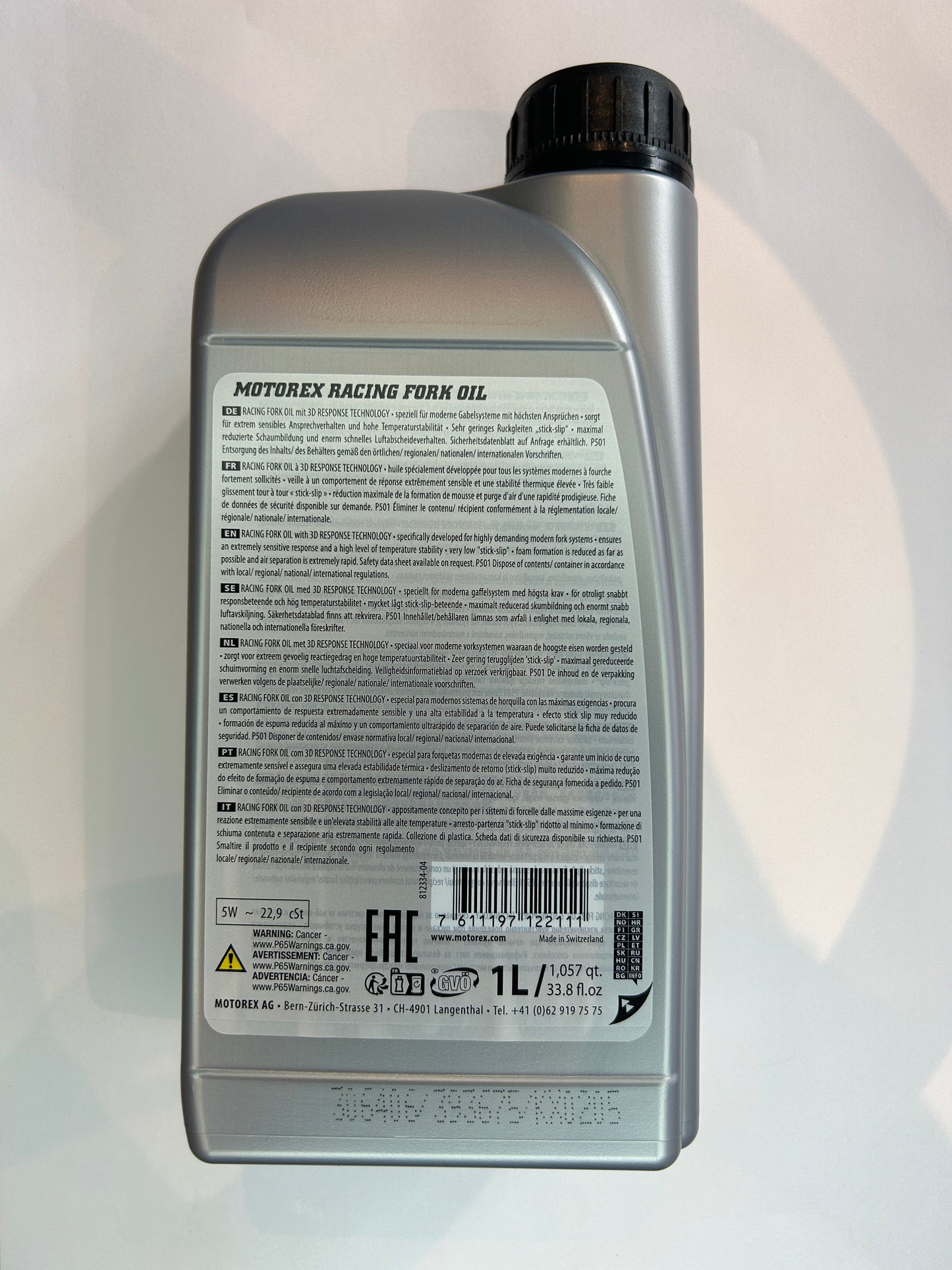 1 LITRE FORK OIL 5WT, MOTOREX 7300342,