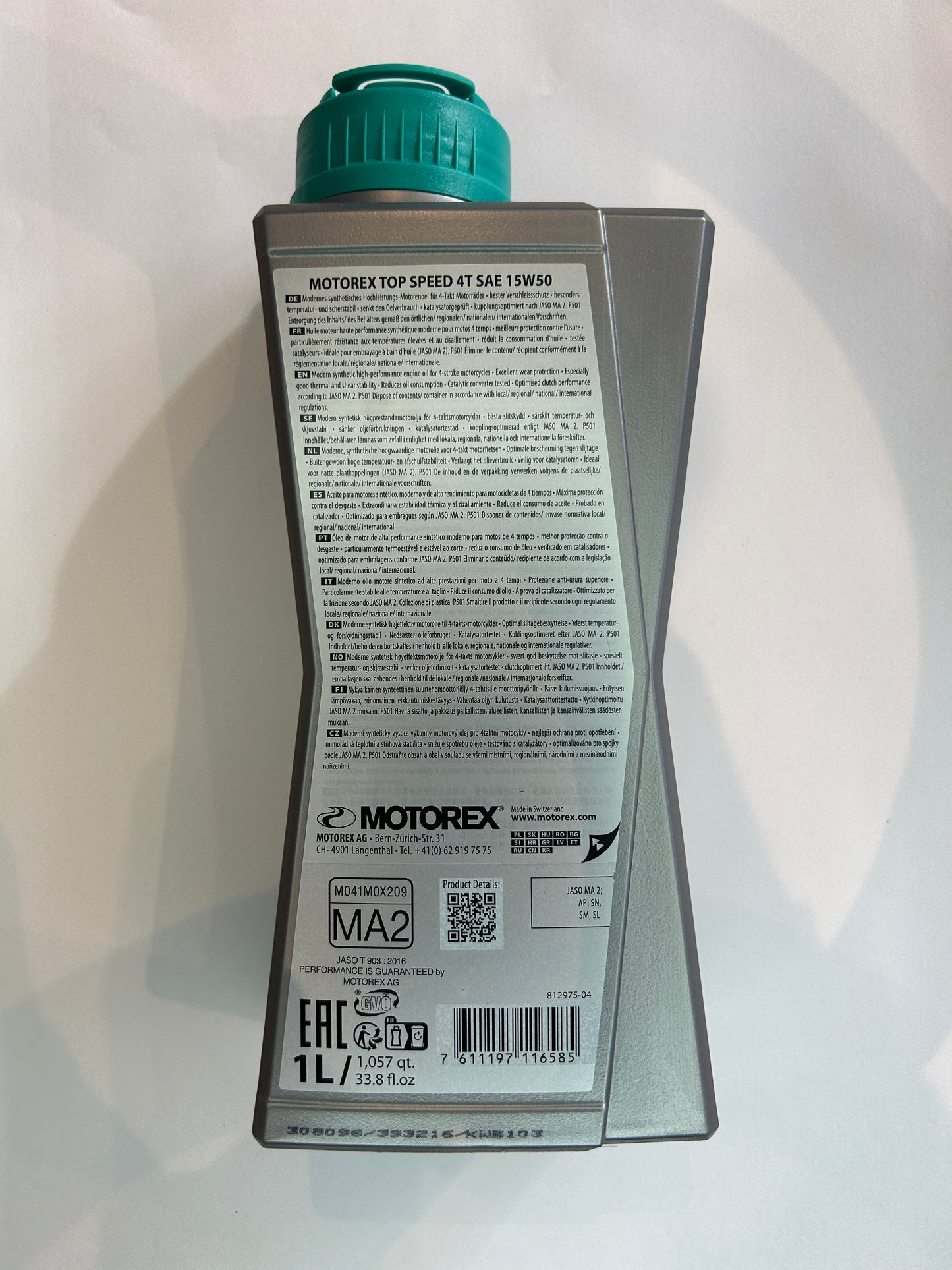 MOTOREX 1LT TOP SPEED 4T 15/50W, 7300036 OIL
