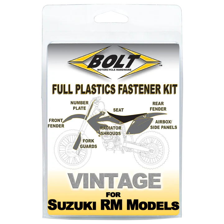 Bolt Motorcycle Hardware Suzuki Plastics Fastener Bolt Kit RM 125 250 1993 - 1995