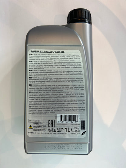 1 LITRE FORK OIL 5WT, MOTOREX 7300342,