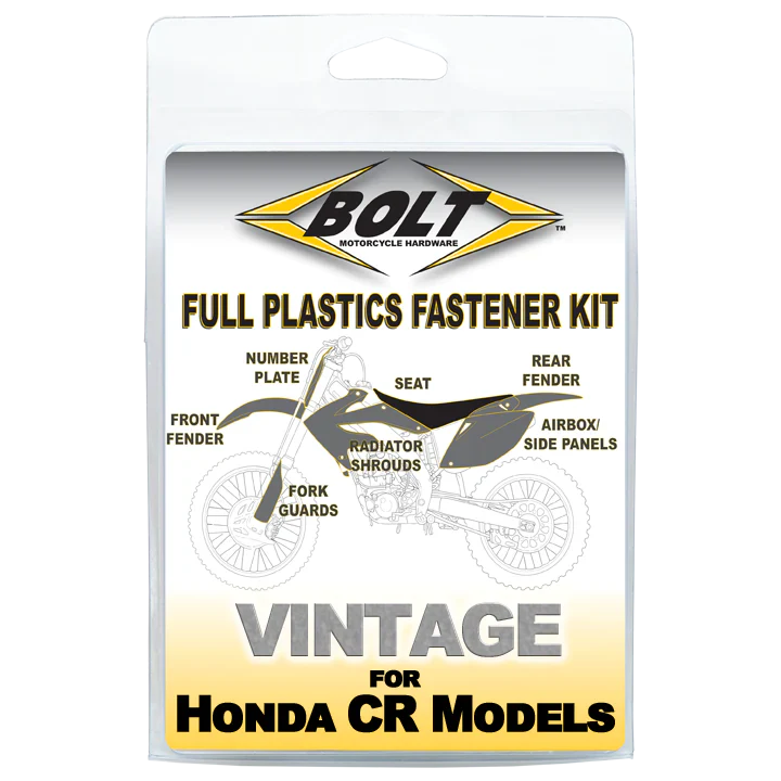 Bolt Motorcycle Hardware Honda Plastics Fastener Bolt Kit CR 125 1998 - 1999 CR 250 1997 - 99