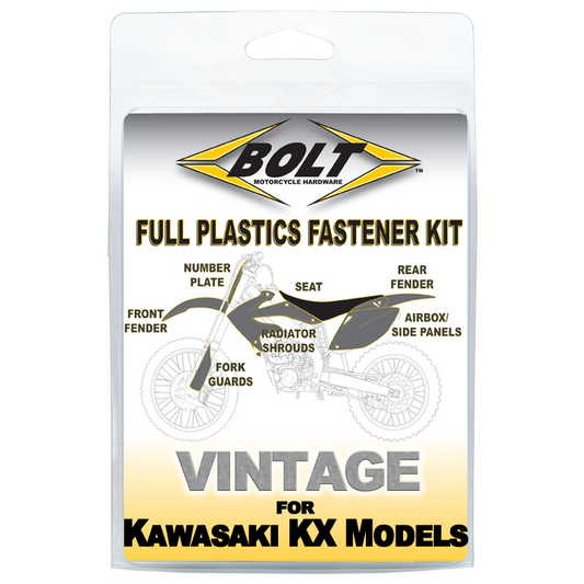 Bolt Motorcycle Hardware Kawasaki Plastics Fastener Bolt Kit KX 125 250 1994 - 1997