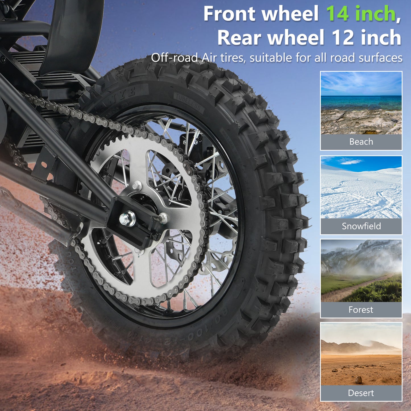 VIPCOO H3 Electric Dirt Bike - Full Suspension - 63KM/H