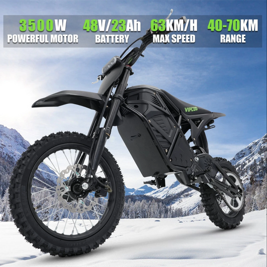 VIPCOO H3 Electric Dirt Bike - Full Suspension - 63KM/H