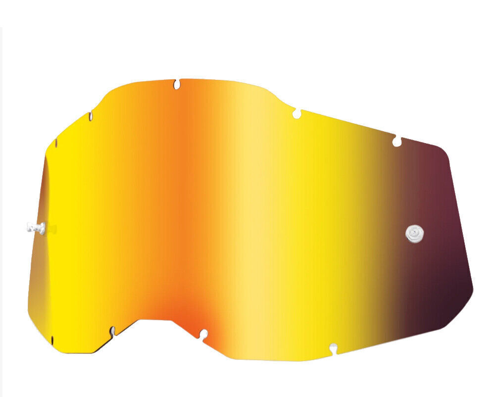 Goggle Shop 100 GEN 2 Mirror Tear off Lens, Fire