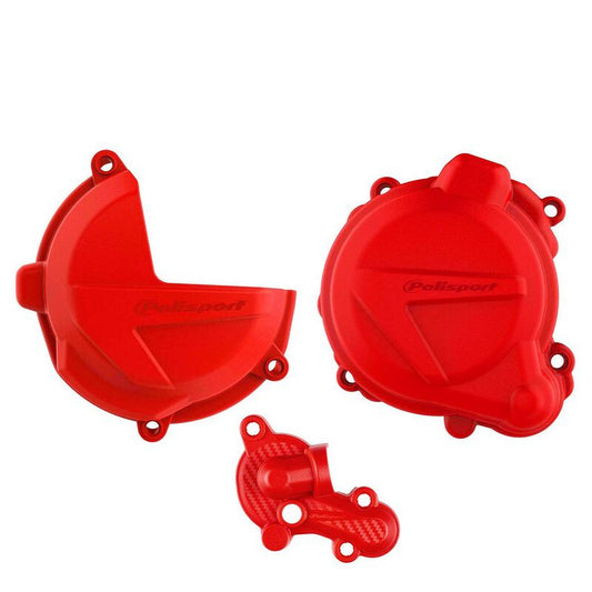 Polisport Beta Clutch, Ignition & Water Pump Cover Kit RR 250 300 X trainer 300 2018 - 2023 - Red