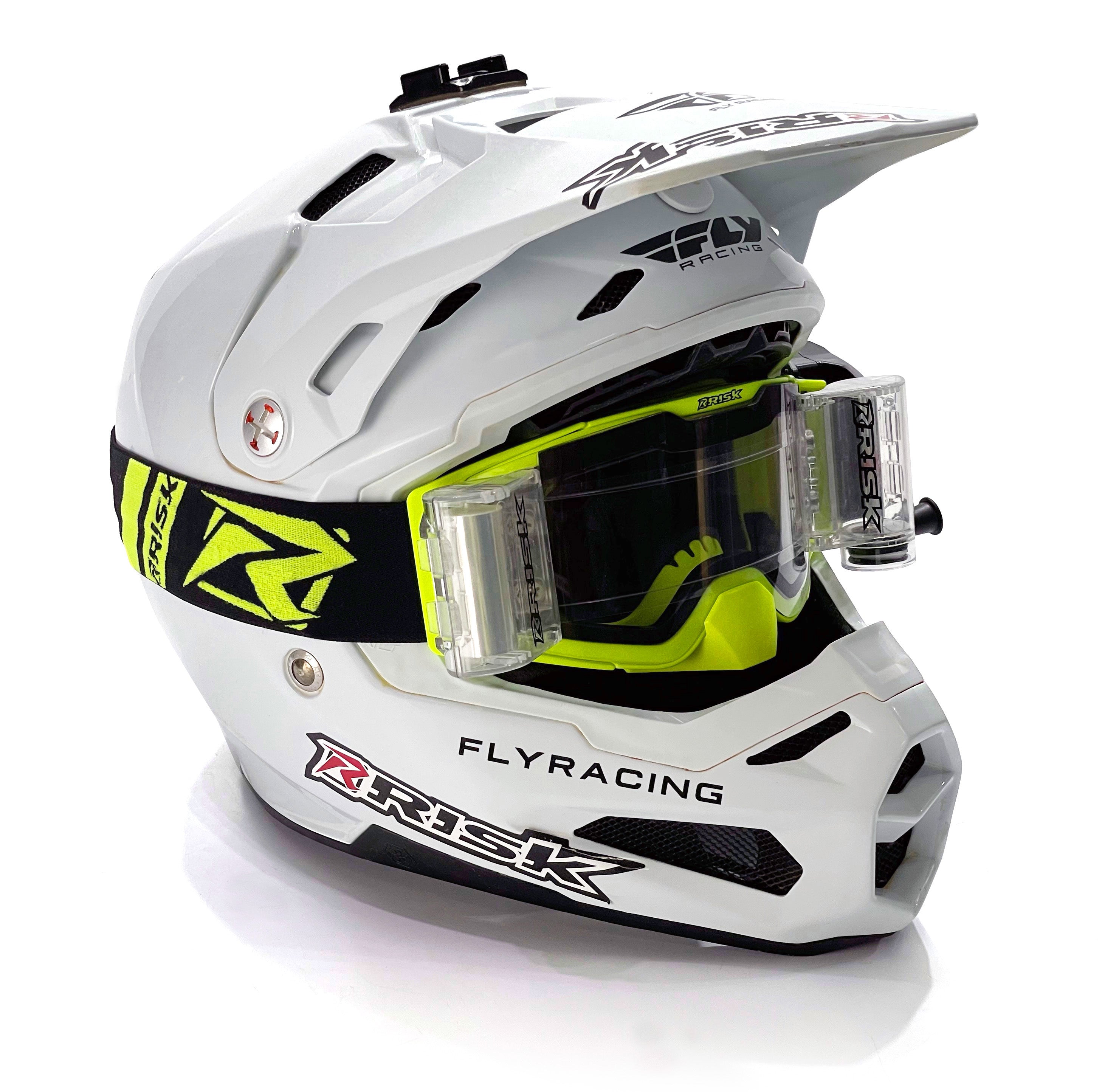 Risk Racing JAC V3 Roll Off Goggles, Neon
