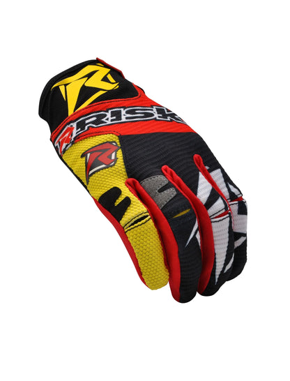 Risk Racing VENTilate V2 Gloves - Yellow / Red