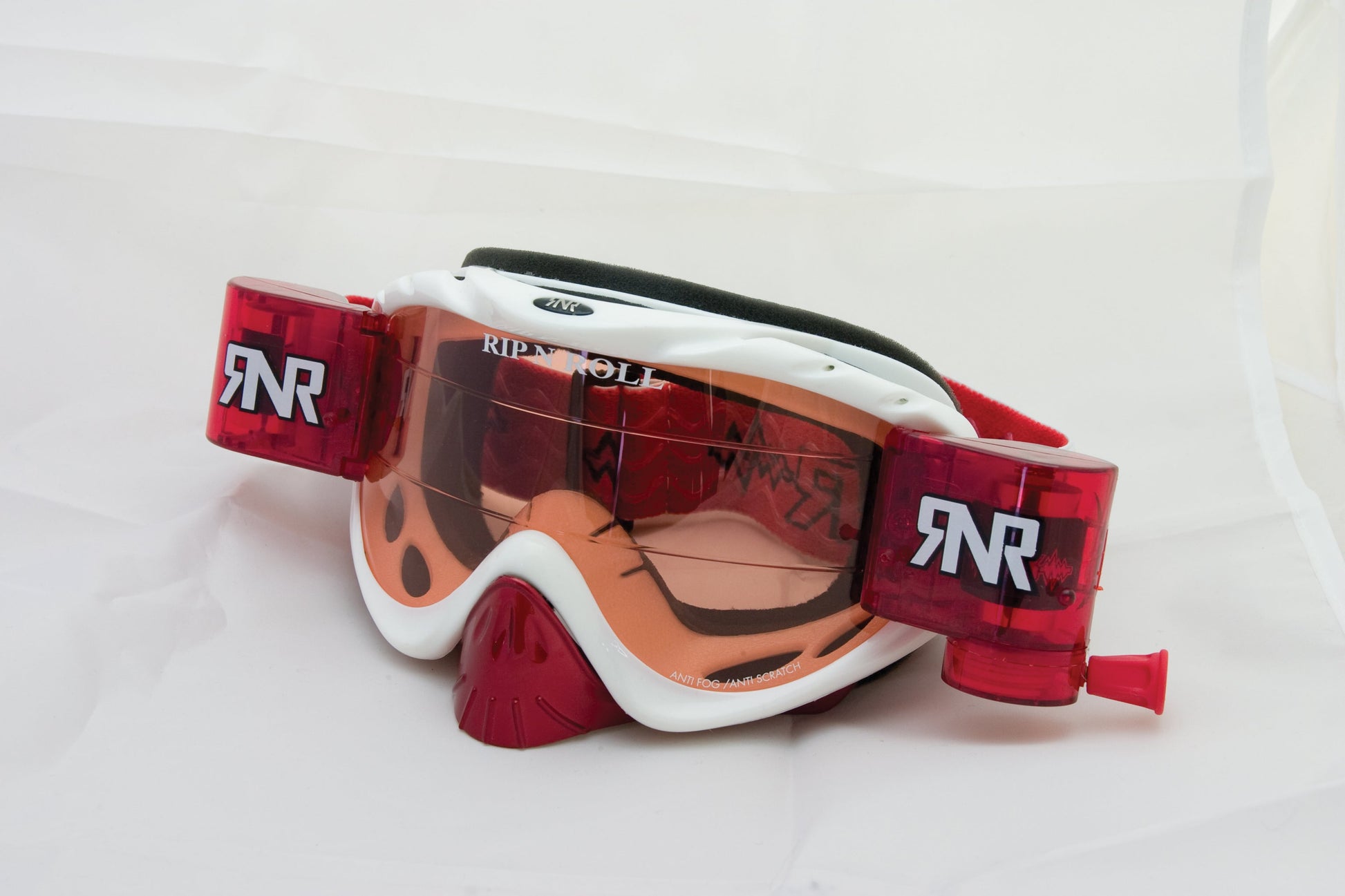 rip n roll hybrid goggles Rip n Roll Hybrid Fully Loaded Goggle, White / Red